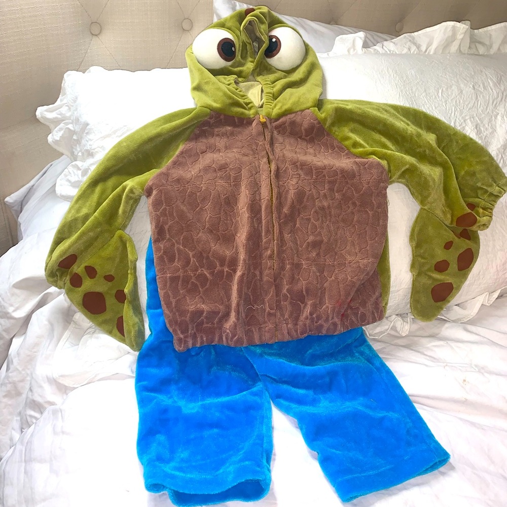 Halloween costume finding Nemo turtle